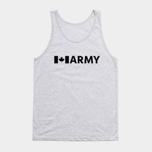 Canadian ARMY - PT - Black Tank Top